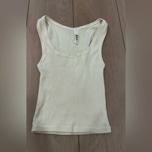 Skims cotton ribbed tank top